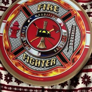 Firefighter Themed Wall Sign